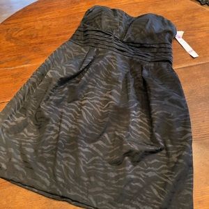 NWT Snap LBD Black Zebra Party Dress Cocktail